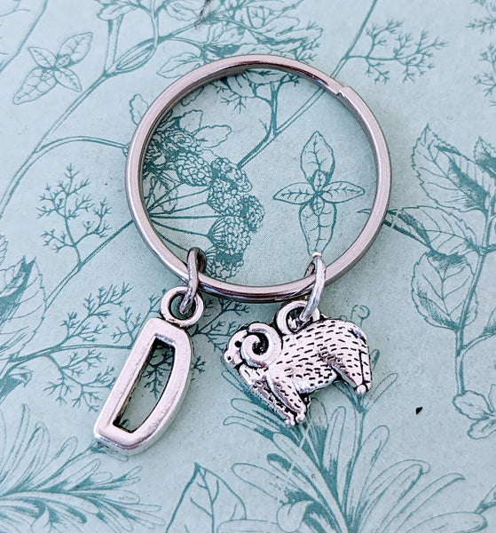 Cute Sheep keychain, animal sheep lover gifts, sheep farmer gifts, animal inspired gifts, sheep themed, sheep charm, sheep herder gifts