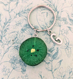 Kiwi fruit keychain, fruit lover gifts, kiwi lover gifts, fruit keyring, food lover gifts, foodie gifts, gifts for chef, gifts for vegans