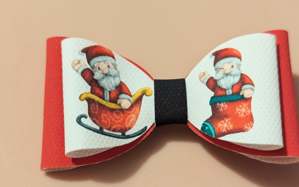 Tiny pigtail bows, Halloween bows, character bows, Santa clause bows, stocking fillers, girls hair bows, adult hair bows, hair accessories,