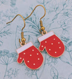 Santa Christmas earrings, festive Christmas party accessories, stocking filler ideas, Christmas lover gifts, Christmas themed jewellery,