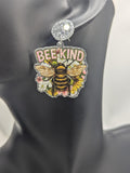 Honey bee earrings, Bee kind stud earrings, bee kind jewellery, bee inspired gifts, affordable jewellery earrings, bumblebee jewellery,