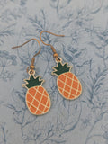 Pineapple earrings, fruit lover gifts, pineapple themed jewellery, novelty fun fruit earrings, foodie gifts ideas, summer accessories,