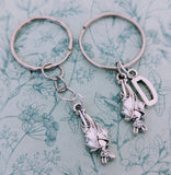 Hanging bat keychain, bat watcher gifts, Halloween bat bags charms, gifts for bat lovers, gifts for bat watchers, gothic accessory,