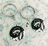 Hot air balloon keychain, hot air balloon lovers, traveller gifts, traveller keychain, gifts for explorers, hot air balloon themed,