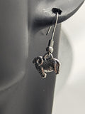 Ram sheep earrings, cute sheep jewellery, sheep lover gifts, sheep themed accessories, farm animal lovers, sheep farmer gifts, sheep gifts