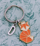 Cute fox lover keychain, fox lover gifts, gifts for fox lovers, woodland animal themed gifts, woodland animal keyring, gifts for vets,
