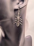 Silver ant earrings, ant inspired jewellery, ant lover gifts, ant farming, ant farmer gifts, insect earrings, gifts for insect lovers,