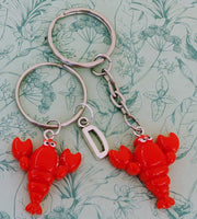 Red lobster keychain, red lobster lover gifts, red lobster bag charm, sea animal inspired gifts, gifts for fisherman, lobster fishing,