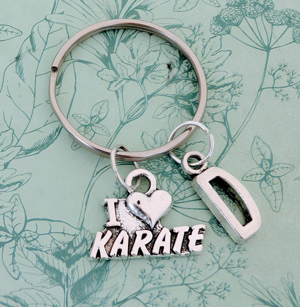 Karate Keyring, karate lover gifts, martial arts teacher gifts, martial arts keyring, martial arts lover gifts, sports keyring, sports lover