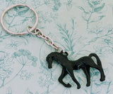 Black horse keyring, black horse lover gifts, horse mum gifts, horse trainer gifts, horse vet gifts, horse themed, horse rider lover,