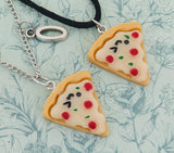 Fun novelty pizza necklace, pizza novelty jewellery, pizza lover gifts, pizza chef gifts, foodie gifts, pizza themed gifts, food jewellery