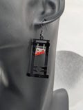 Guillotine earrings, gothic style jewellery, medieval lover inspired gifts, medieval earrings, horror style earrings, history teacher gifts