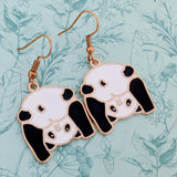 Cute panda earrings, cute panda jewellery, panda lover gifts, panda accessories, bear lover gifts, panda charm, zoo lovers, zoologist gifts,