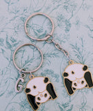 Cute panda bear keyring, panda bear keychain, panda bear lover gifts, gifts for panda bear lovers, panda charm, panda accessories, zoo lover