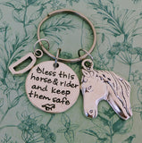 Horse rider keyring, horse rider lover gifts, horse themed keychain, equestrian gifts, equestrian keyring, horse mom gifts, horse vet gifts,