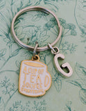 Tea lover keyring, tea keychain, gifts for tea lovers, a cup of tea solves everything, novelty fun keyring, gifts for mum, tea addict,