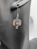 Basketball player earrings, basketball player gifts, basketball mom gifts, basketball coach gifts, sports lover gifts, sports coach gifts