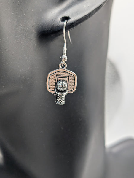 Basketball player earrings, basketball player gifts, basketball mom gifts, basketball coach gifts, sports lover gifts, sports coach gifts