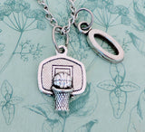 Basketball player necklace, basketball player gifts, basketball themed jewellery, sports themed jewellery, sports necklace, sports lovers