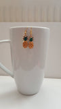 Pineapple earrings, gold earrings, fruit earrings, quirky earrings, food earrings, holiday earrings, tropical earrings, novelty earrings