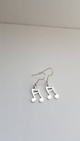 Music note earrings, music jewellery, music lover gifts, songwriter gifts, gift for musicians, musician jewellery,music graduation gifts,