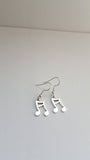 Music note earrings, music jewellery, music lover gifts, songwriter gifts, gift for musicians, musician jewellery,music graduation gifts,