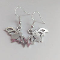 Bat earrings, bat jewelry, Halloween earrings, Halloween jewelry, gothic earrings, gothic jewelry, pagan earrings, pagan jewelry,