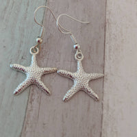 Starfish earrings, beach earrings, shell earrings, summer earrings, nautical earrings, hoilday jewelry, summer jewelry, ocean earrings,