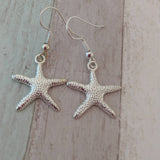 Starfish earrings, beach earrings, shell earrings, summer earrings, nautical earrings, hoilday jewelry, summer jewelry, ocean earrings,