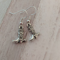 Cowboy boots earrings, cowgirl earrings, rodeo earrings, lasso earrings, gifts for her, western earrings, cowboy jewelry, gifts for her