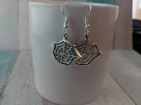 Spider web earrings,