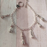 Chess game charm bracelet