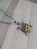 Turtle necklace, beach necklace, summer necklace, summer jewelry, kawaii necklace, kawaii jewelry, gifts for her, animal necklace,