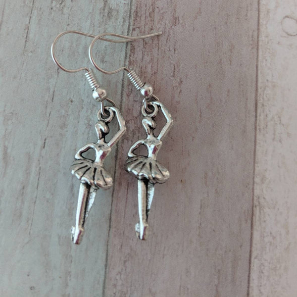 Ballerina earrings, dance earrings, gifts for her, ballet jewelry, ballet earrings, sister gifts, friend gifts, girl earrings, girl jewelry