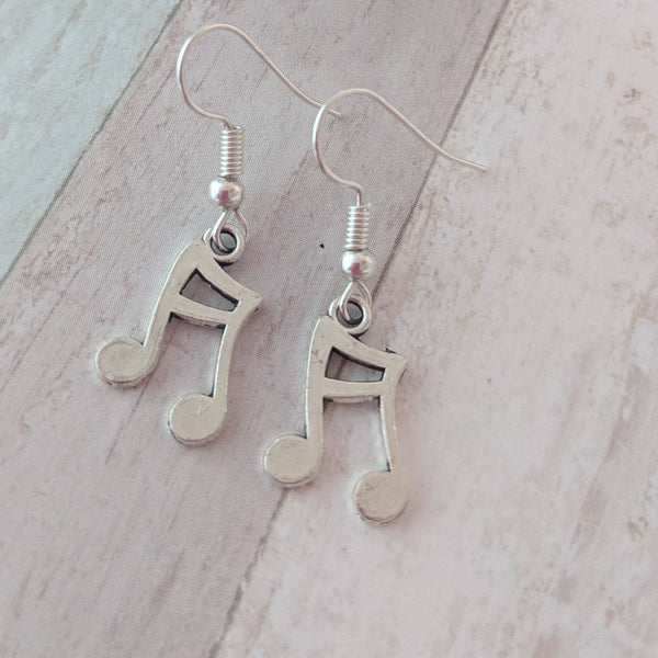 Music note earrings, music jewellery, music lover gifts, songwriter gifts, gift for musicians, musician jewellery,music graduation gifts,