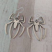 Spider earrings, spider jewelry, Halloween earrings, Halloween jewelry, gothic earrings, gothic jewelry, emo earrings, tarantula earrings