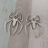 Spider earrings, spider jewelry, Halloween earrings, Halloween jewelry, gothic earrings, gothic jewelry, emo earrings, tarantula earrings