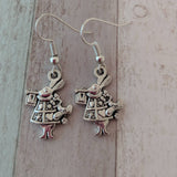 Rabbit earrings, rabbit jewelry, wonderland earrings, fandom earrings, fandom jewelry, gifts for her, cute earrings, Easter earrings