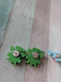 Dragon earrings, dolphin earrings, fun earrings, kawaii earrings, stud earrings, gifts for her, kei jewelry, cute earrings, teen earrings