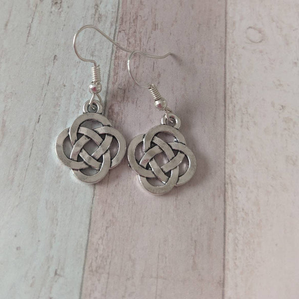 Celtic knot earrings, Irish earrings, Celtic knot jewellery, Irish jewellery, love earrings, charm earrings, gifts for her, fandom earrings