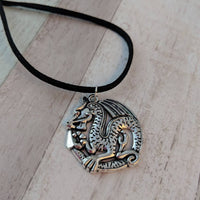 Dragon necklace, dragon jewellery, dragon jewelry, fandom jewelry, fantasy jewellery, gifts for her, pendant necklace, gothic necklace