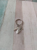 Personalised horse keyring,