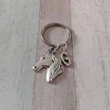 Personalised horse keyring,