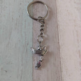 Fishing keychain, fishing gift, gifts for him, fish jewelry, novelty keyring, birthday gifts, anniversary gifts, stocking fillers,