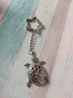 Turtle keyring, turtle jewellery, nautical keyring, beach keyring, gifts for her, sister gifts, birthday gifts, friend gifts, teen gifts,