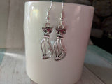 Cat earrings, retro earrings, cat jewellery, animal earrings, animal jewellery, gifts for her, cat lover gifts, charm earrings, kitten gifts