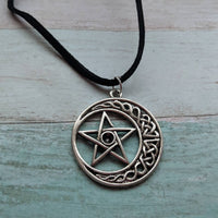 Celtic necklace, pagan necklace, wiccan jewelry, pentagram jewellery, pentagram necklace, witch gifts, Wicca gifts, gifts for her, goth gift