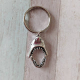 Shark keyring, sealife keyring, ocean keychain, summer keychain, shark accessories, diving gifts, shark charm, gifts for him, bff gifts,