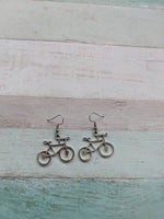 Bike earrings, sports gifts, cyclists gifts, bicycle gifts, bicycle jewellery, cycling earrings, novelty earrings, stocking stuffers