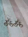 Bike earrings, sports gifts, cyclists gifts, bicycle gifts, bicycle jewellery, cycling earrings, novelty earrings, stocking stuffers